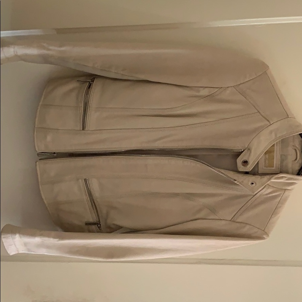 Off-white Michael Kors leather jacket